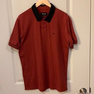 Brixton Carlos Shortsleeved Polo in Brick - Medium